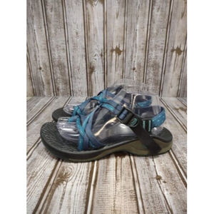 Chaco Women's Sandals in Teal and Black